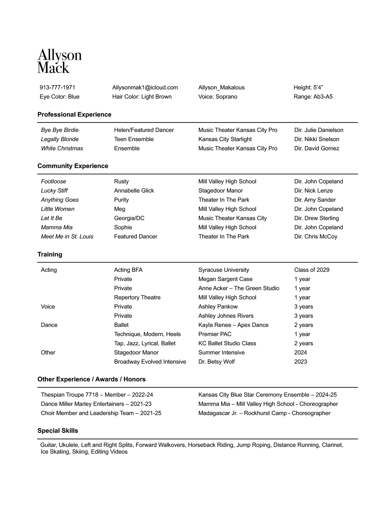 Allyson Makalous image resume